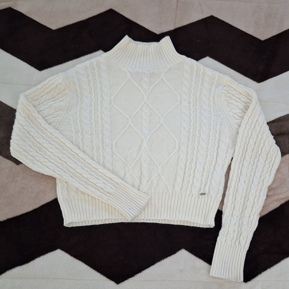 Guess Factory cable knit cropped sweater